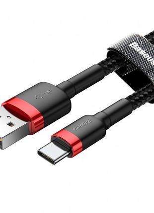 Кабель Baseus Cafule Cable USB For Type-C 3A 100 см Red+Black ...