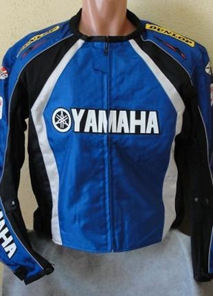 Мото куртка текстиль YAMAHA синя L (48 розмір)
