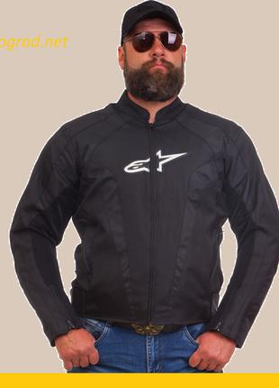 Мото куртка текстиль Альпинстар чорна XL (50-52)
