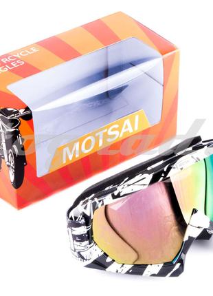 Окуляри маска сноуборд лижі MOTSAI (mod: A3, скло хамелеон)