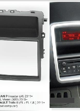 2-DIN переходная рамка OPEL Vivaro 2010+/RENAULT Trafic II 201...