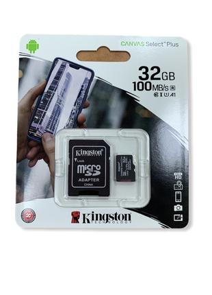Картка пам'яті Kingston Canvas microSDHC 32 GB UHS-I class 10 ...