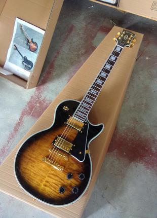 Електрогітара Gibson Les Paul Custom Broun Sunburst China