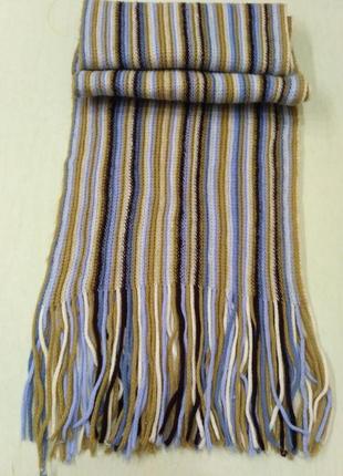 Мягенький полосатый шарф