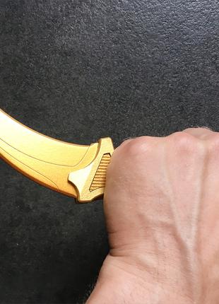 Деревянный нож из Стендофф Керамбит Голд StandOff 2 Karambit Gold - 150 ...