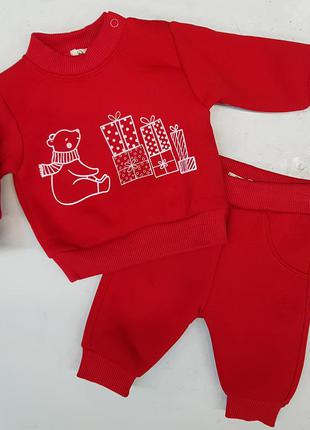 Новорічний костюм з начосом для малюків по знижці