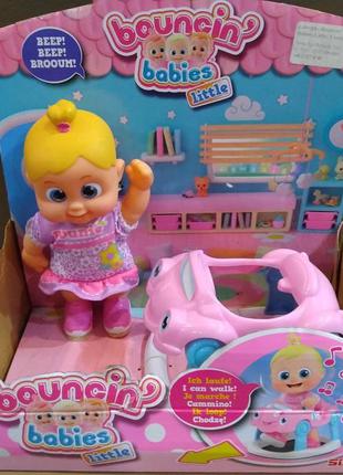 Интерактивный набор Кукла с машинкой-ходунками  Bouncin babies
