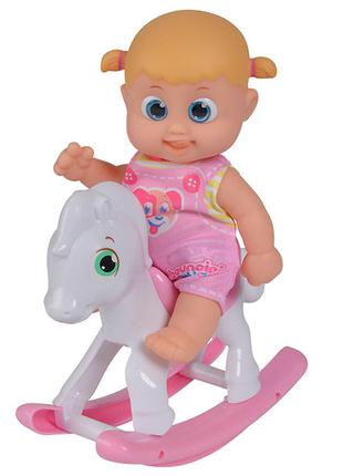 Интерактивный набор Кукла Бони с  лошадкой-качалкой Bouncin babie
