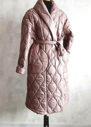 Женское стёганое пальто