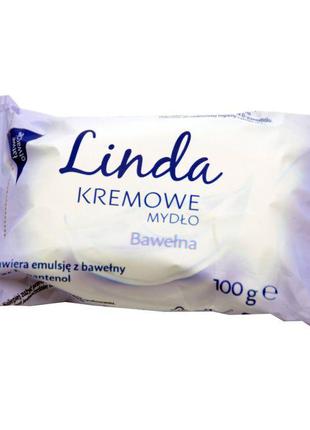 Крем-мыло твердое Linda с экстрактом хлопка, 100 г