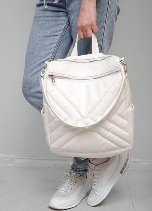 Женский вместительный функциональный рюкзак-сумка trinity - ст...