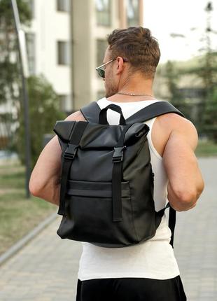 Мужской рюкзак ролл sambag rolltop milton - чёрный