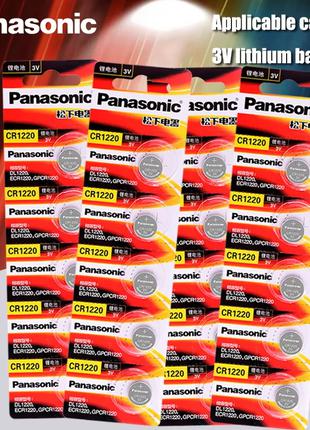Батарейка літієва Panasonic/CR1220/3V. Батарейка панасонік Lit...