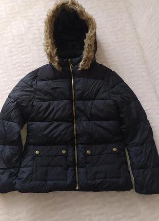 Фирменная стильная теплая куртка matalan на девочку 12-13 лет