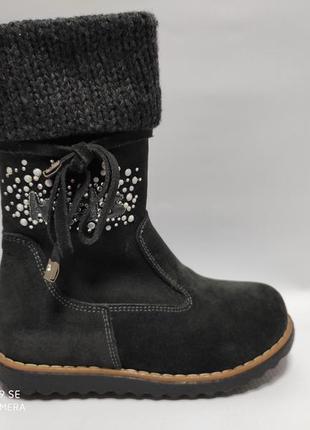 Распродажа !!! tiflani  кожаные зимние сапоги ботинки для дево...