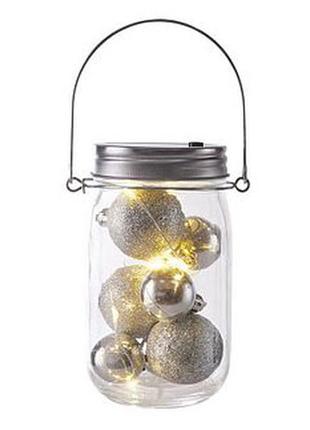 Шикарный светодиодный ночник-фонарь melinera  с елочными шарами.