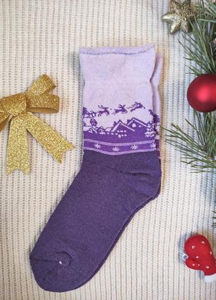 Новорічні носки 90% бавовни носки для подарка