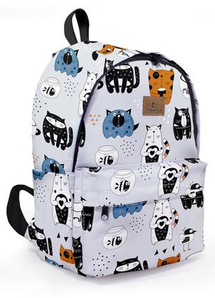 Щасливий кіт шкільний рюкзак