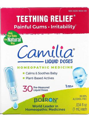 Boiron,Camilia,средство для снятия боли при прорезывании зубов 30