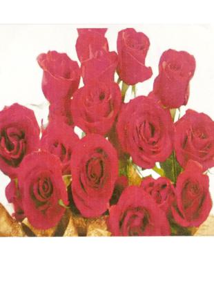 Алмазная вышивка "Большой букет роз" роза, ваза сад, дача, пол...