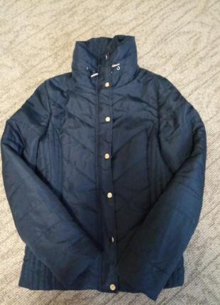 Куртка женская осень синяя 38 размер