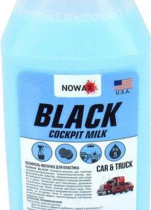 Поліроль пластику Nowax Black Cockpit Milk концентрат 1 л (NX0...