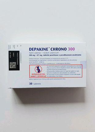 Depakine chrono 300 мг 30 шт Депакин хроно Депакін ліки з Польщі,