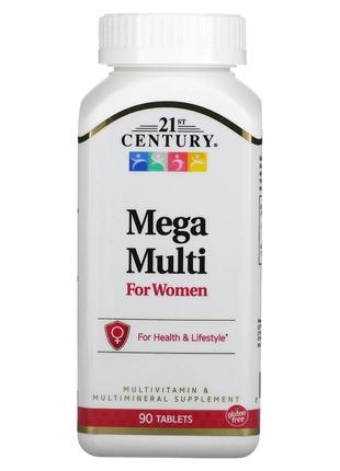 21st Century, Mega Multi, для жінок, 90 таблеток