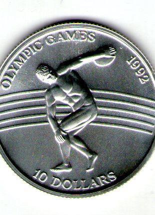 Ниуе 10 долларов 1991 год серебро с79