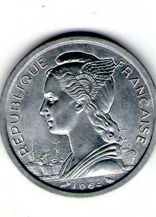 Французски Коморские острова 2 франка 1964 год П128