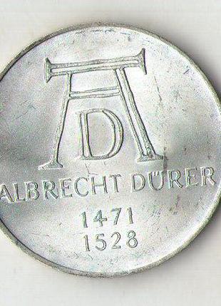 Германия ФРГ 5 марок 1977 год 500 лет со дня рождения Альбрехт...