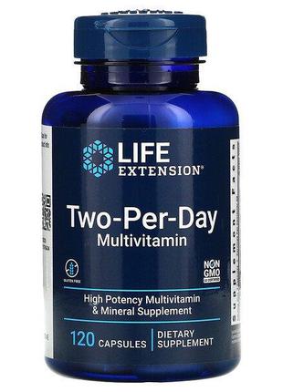 Мультивітаміни Двічі В День, Life Extension multivitamin, 120 ...