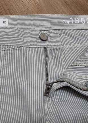 Gap укороченные брюки в полоску джинсы штаны брючки