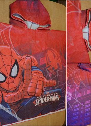 Spider-man, marvel детское полотенце пончо человек-паук  дитяч...