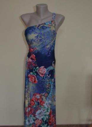 Супер шикарное платье на одно плечо красивая расцветка lucas &...