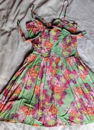 Французский сарафан, платье в цветочный принт