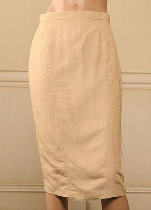 S/xs новая льняная французская юбка карандаш на подкладке Weill