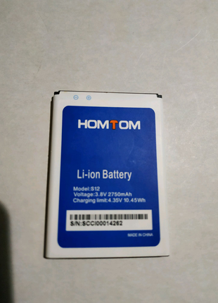 Новая оригинальная батарея на телефон HOMTOM S12