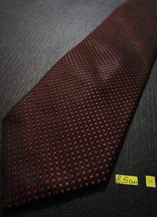 Упоряд нов 100% шовк vinci краватка в горошок бордовий zxc lkj