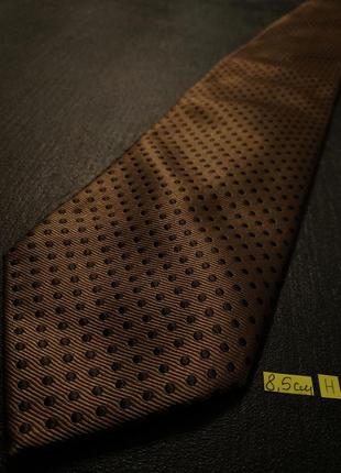 Сост нов 100% шёлк sor галстук в горошек коричневый zxc lkj