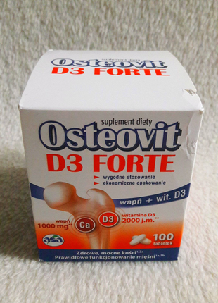 Osteovit D3 Forte - для костей, 100 шт