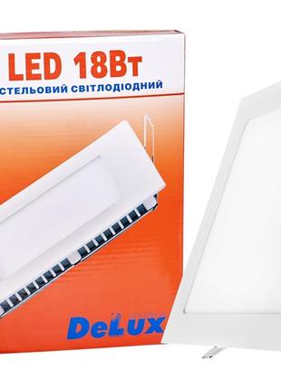 Врезной светильник DELUX CFR LED 4100 К 18 Вт 220 В квадрат