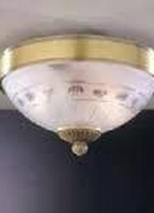 Потолочный светильник RECCAGNI ANGELO PL 4650/2 бронза/белый
