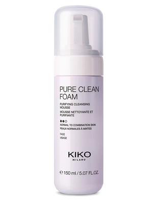 Kiko Milano Pure Clean Foam Моющий и очищающий мусс для лица