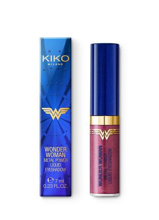 Kiko Milano WONDER WOMAN METAL POWER LIQUID EYESHADOW Рідкі ті...