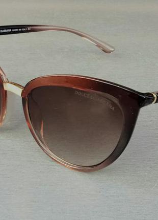 Dolce & gabbana стильные женские солнцезащитные очки коричнево...