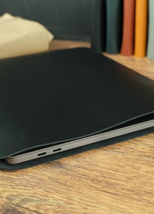 Чехол для MacBook, натуральная кожа Grand, цвет Черный