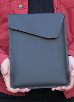 Чохол для MacBook, натуральна шкіра Grand, колір Шоколад