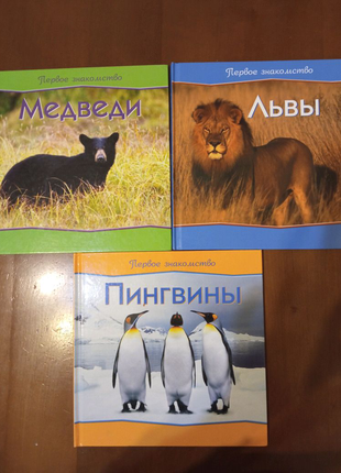 Три Книги Первое знакомство Медведи Львы Пингвины