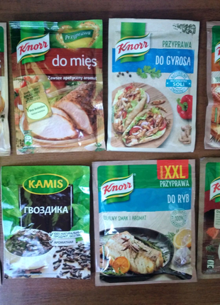 Приправи knorr.польського виробнитств